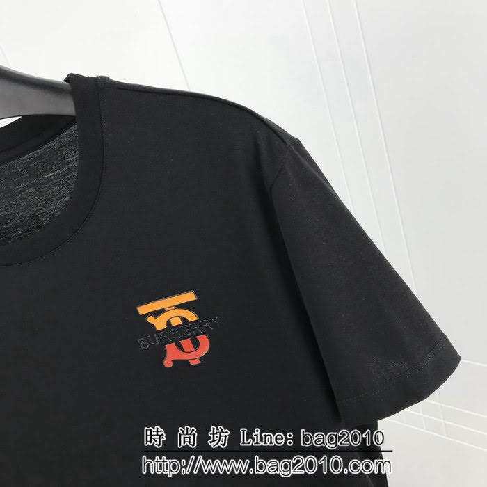 BURBERRY巴寶莉 19早春最新 BBR x Riccardo 限量 專屬TB標識 男款短袖Tee ydi2124